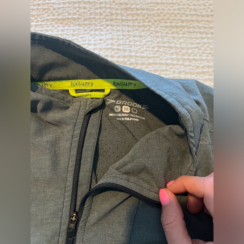 Grey Running Jacket - Picture 4 of 5